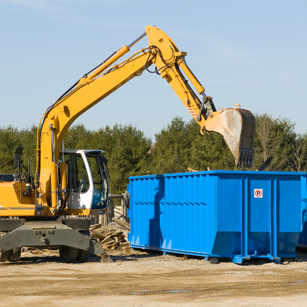 can i choose the location where the residential dumpster will be placed in Latta Oklahoma